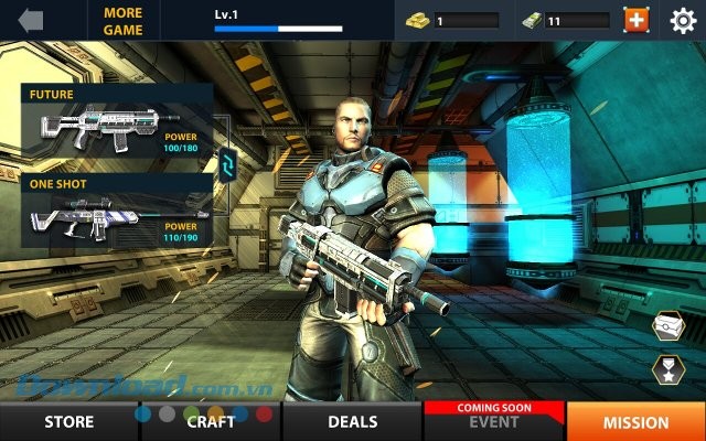 Giao diện game Rescue: Strike Back