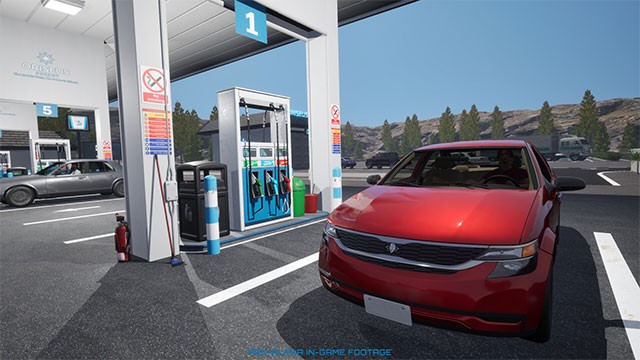 Điều hành trạm dừng nghỉ Rest Area Simulator gồm cây xăng và cửa hàng tiện lợi