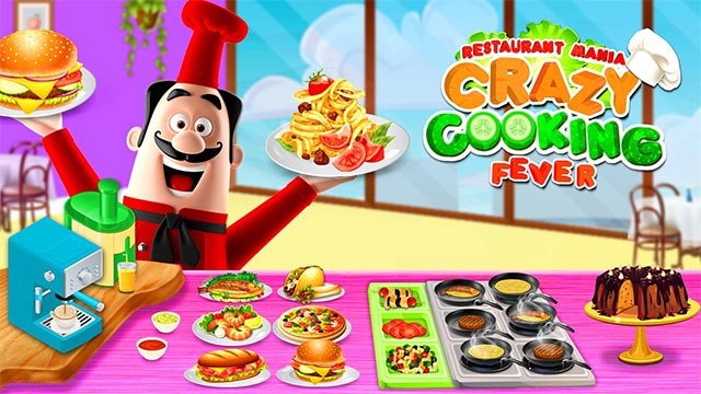 Restaurant Mania - Crazy Cooking Fever là game nấu ăn vui nhộn trên máy tính
