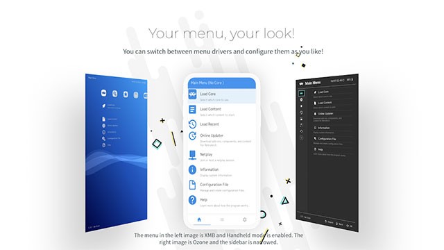 Khám phá thiết kế mới trên giả lập RetroArch for Android