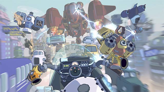 Retronika là game đua xe bắn súng 3D trong môi trường thực tế ảo sinh động