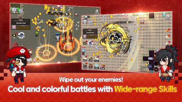 Quét sạch kẻ thù bằng kỹ năng đa dạng trong các trận chiến đầy màu sắc trong game Returned Warrior RPG