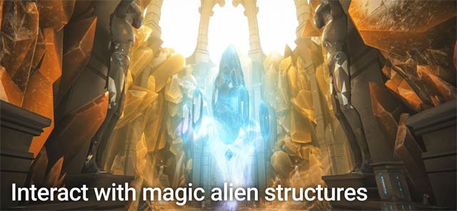 Tương tác với các cấu trúc phép thuật ngoài hành tinh