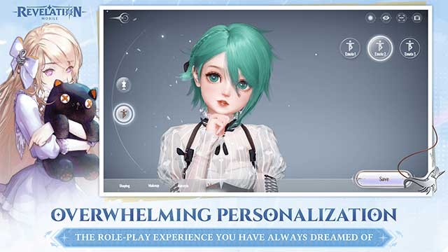 Revelation cung cấp hệ thống tạo nhân vật chuyên sâu với nhiều tùy chỉnh chi tiết