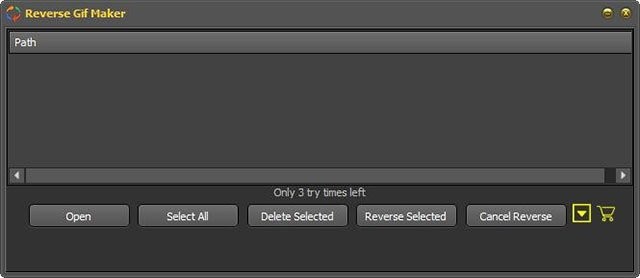 Giao diện phần mềm Reverse GIF Maker