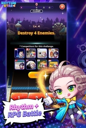 Rhythm Star là game nhịp điệu kết hợp với chiến đấu RPG hấp dẫn