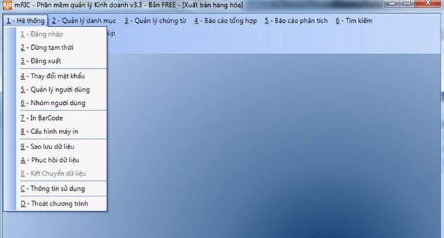 Phần mềm bán hàng RIC