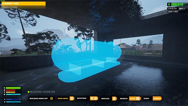 Tùy chỉnh không gian sống, phương tiện... trong khi chơi Rich Worker Sim