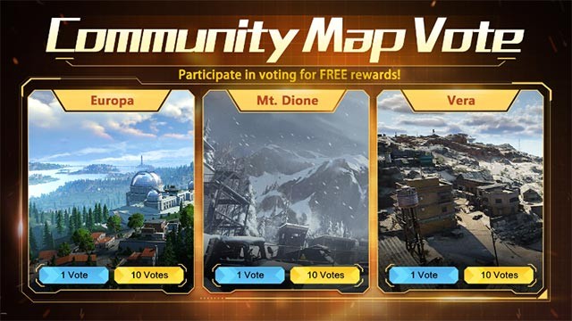 Sự kiện bình chọn bản đồ cho Season 15 trong Ring of Elysium game