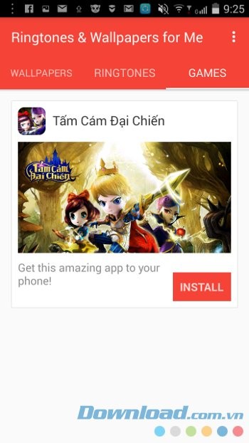 Ringtones & Wallpapers for Me với mục game