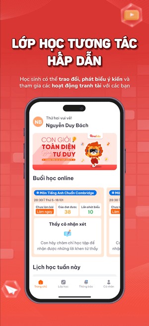 Lớp học tương tác hấp dẫn