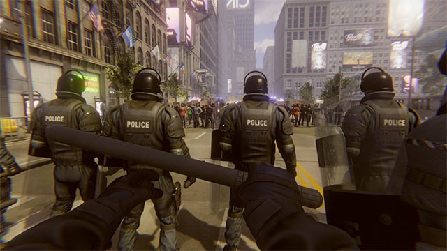 Riot Control Simulator giả lập công việc của lực lượng cảnh sát chống bạo động trong thành phố