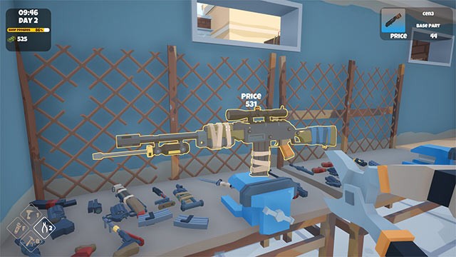 Chế tạo vũ khí sáng tạo từ hàng triệu cách kết hợp khác nhau trong game giả lập Rise of Gun