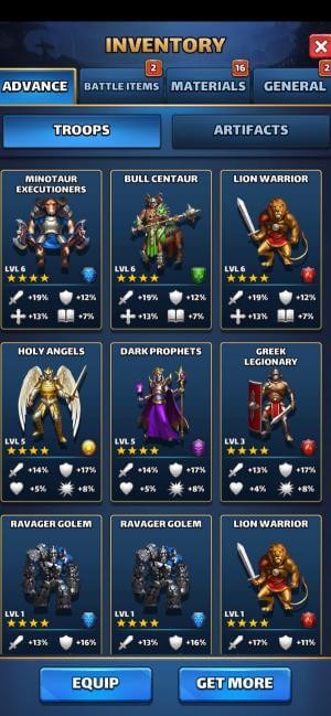 Rất nhiều nhân vật để tạo dựng quân đội