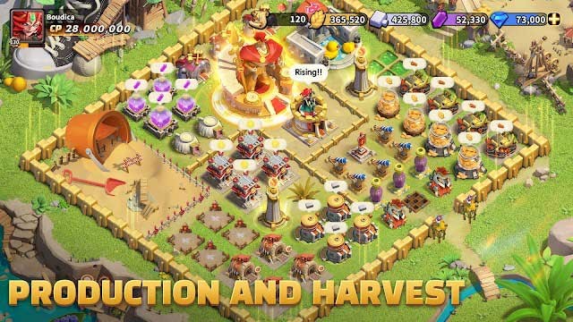 Sản xuất và thu hoạch tài nguyên