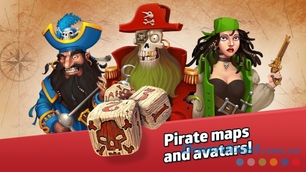 Risk: Global Domination cho Android chứa nhiều bản đồ và avatar hải tặc độc đáo