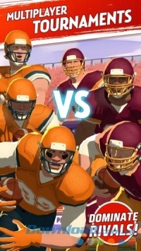 Rival Stars College Football cho Android thiết kế giải đấu nhiều người chơi