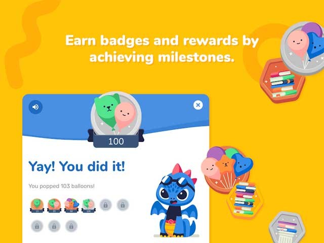 Kiếm huy hiệu và phần thưởng bằng cách đạt được những cột mốc mà Rivet đặt ra