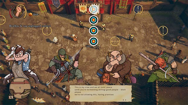 Toàn bộ lối chơi, nội dung và hoạt động đều được nhìn theo cách châm biếm, hài hước