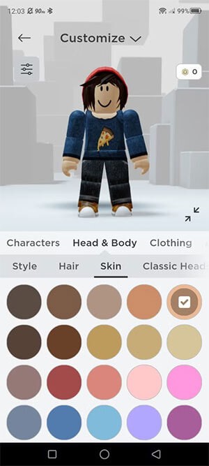 Tạo và tùy chỉnh avatar trong Roblox