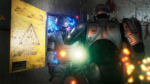 Cuộc chiến giữa Cảnh sát người máy và nhóm lính đánh thuê tinh nhuệ trong thành phố hỗn loạn