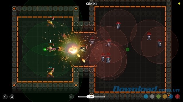 Chiến đấu quyết liệt với kẻ thù trong game chiến thuật mới Robot Master cho máy tính