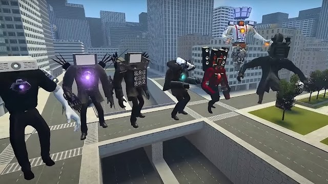 Robot Monster Battle Master cho bạn hợp nhất và chiến đấu với quái vật bồn cầu