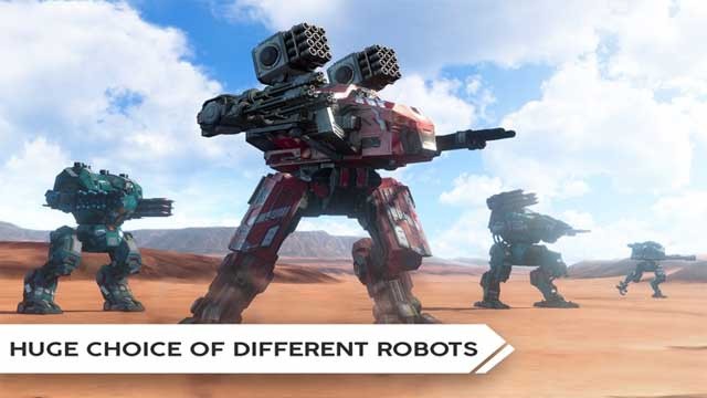 Robot Warfare cung cấp hơn 25 loại rô bốt khác nhau