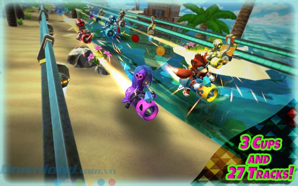 Đường đua trong Rocket Racer cho Windows 10