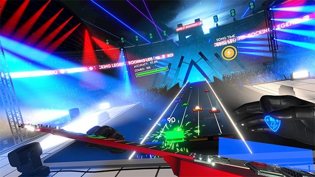 Chơi ghita ảo chuyên nghiệp và sôi động trong game âm nhạc Rocking Legend