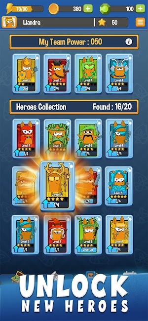 Mở khóa các anh hùng mới
