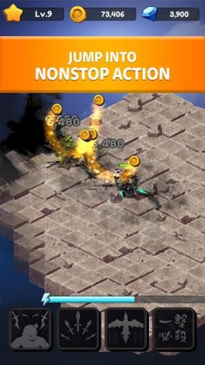 Tham gia vào các trận chiến hành động điên cuồng trong game Rogue Idle