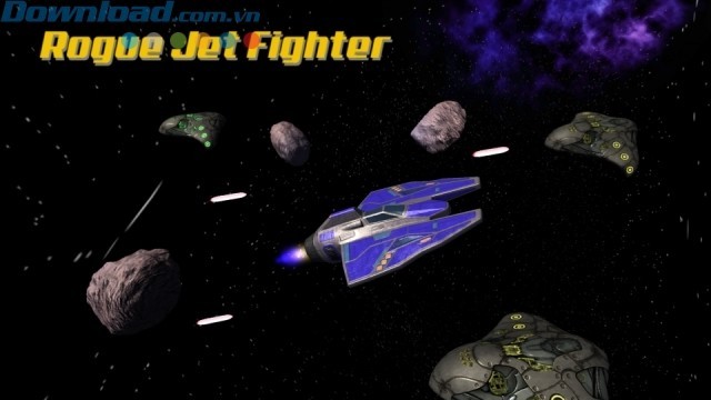 Lái phi thuyền trong một không gian đầy đá