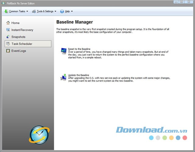 Tính năng Baseline Manager