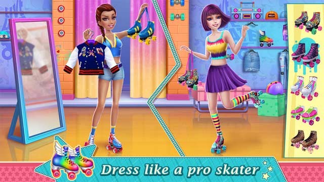 Game trượt patanh kết hợp thời trang độc đáo - Roller Skating Girls