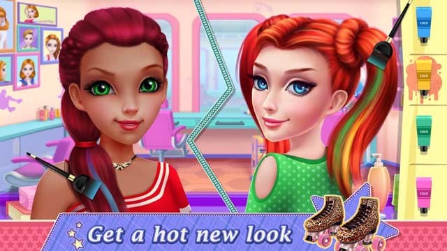 Thay đồ, trang điểm và làm đẹp để trở thành một siêu sao trượt patanh