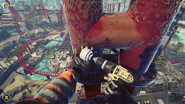 Sửa chữa tàu lượn siêu tốc, thử nghiệm và vận hành để thu hút khách thăm quan