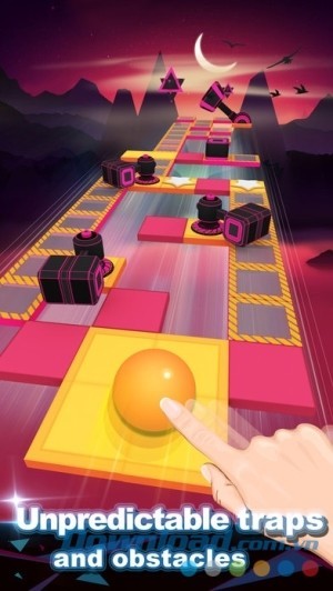 Rolling Sky cho iOS có nhiều bẫy bất ngờ