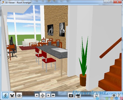 Xem phòng trong chế độ 3D