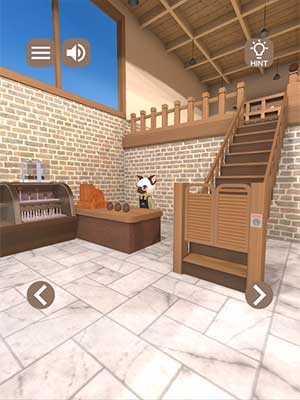 Room Escape: Chocolate Cafe có đồ họa dễ thương