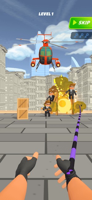 Ropeman 3D là game phóng phi tiêu dây thừng vui nhộn