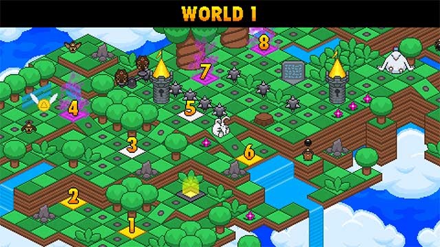 Tham gia các màn chơi được thiết kế thủ công đẹp mắt