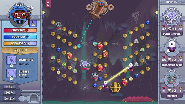 Trải nghiệm lối chơi Pinball kết hợp Roguelike độc đáo