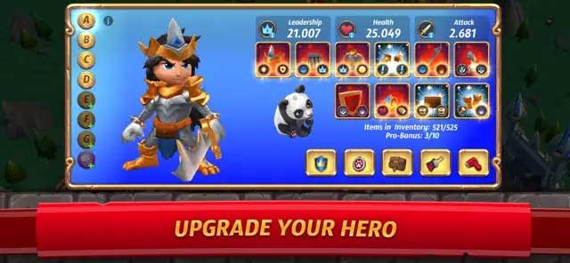 Nâng cấp anh hùng của bạn