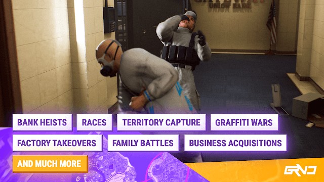 Tham gia nhiều hoạt động khác nhau và sống như bạn mong muốn trong game RP Grand