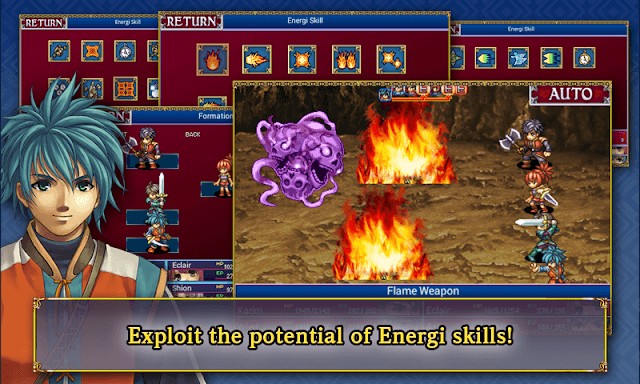 Giải phóng các kỹ năng độc đáo để hạ kẻ thù trong game RPG Alphadia