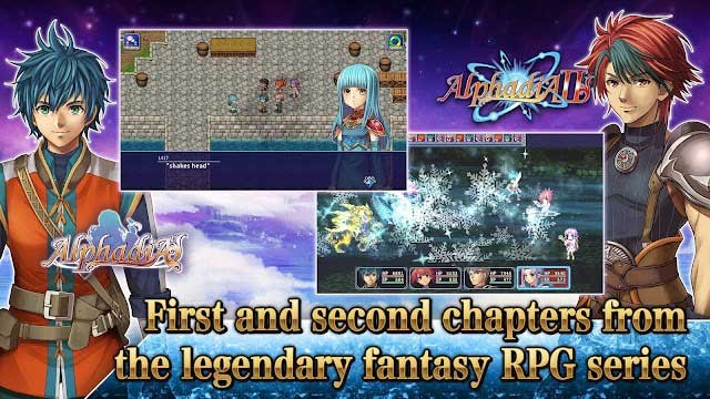 RPG Alphadia I & II kết hợp 2 tựa game đầu tiên của series là Alphadia I và Alphadia II