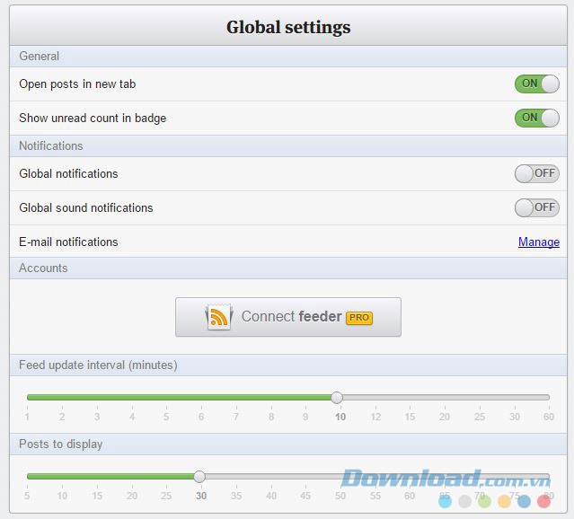 Lựa chọn cài đặt ứng dụng