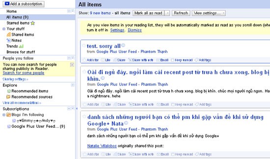 RSS Share for Google Plus™ and Google Reader
