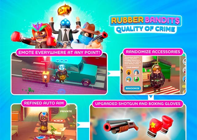 Rubber Bandit 1.8 - Chất lượng tội phạm bổ sung nhiều tính năng, nâng cấp và sửa lỗi quan trọng